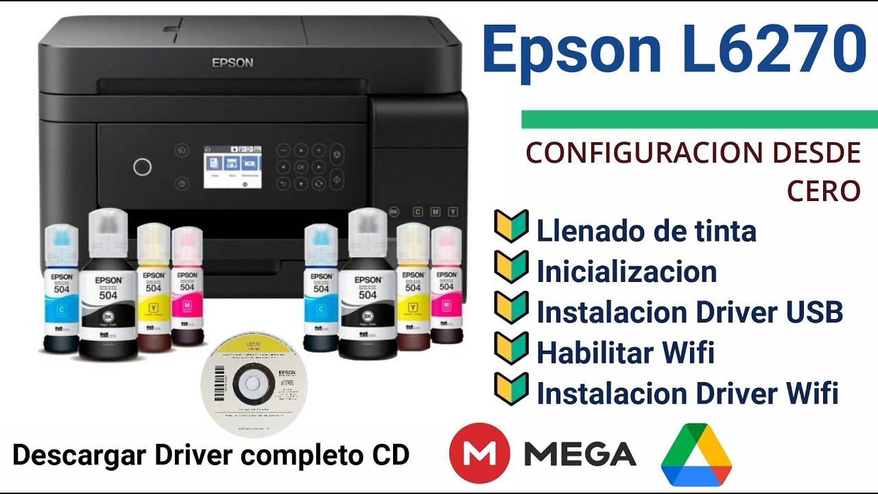 Impresora Epson L6270 - Configuración desde Cero - Inicialización de Impresora - Habilitar Wifi