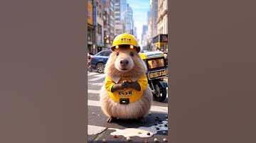 Xin lỗi vì làm đổ trà sữa của chị #capybara #viral #shorts