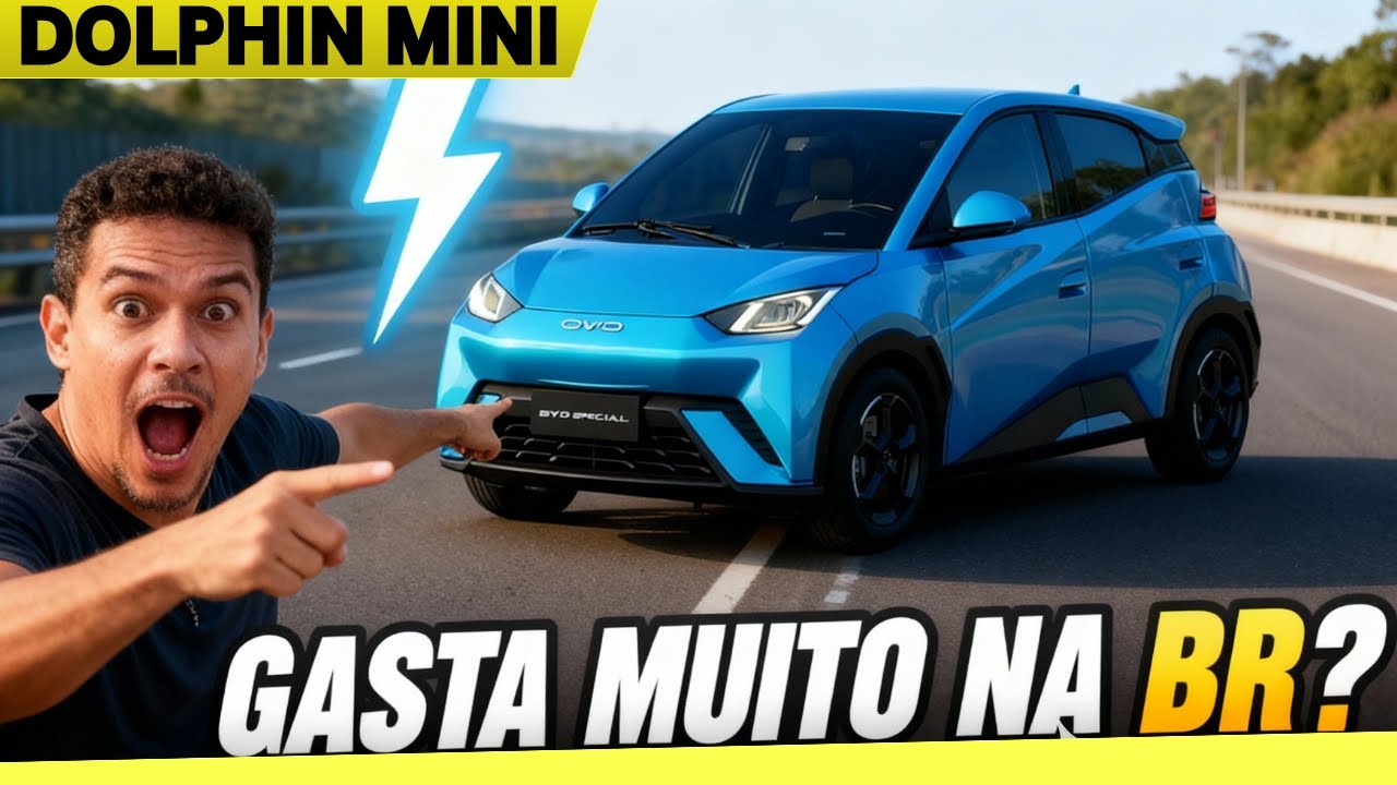 Quanto o Dolphin Mini gasta na rodovia? Vale a pena ou é ilusão?