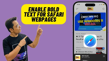 How to Enable Bold Text in Safari on Your iPhone and iPad