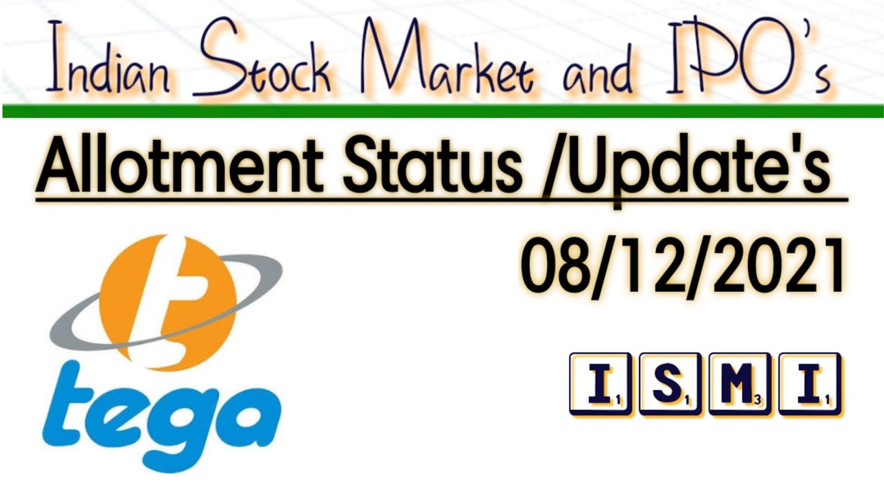 Allotment Status of TEGA INDUSTRIES IPO || Tega Industries ipo GMP || Tega Industries