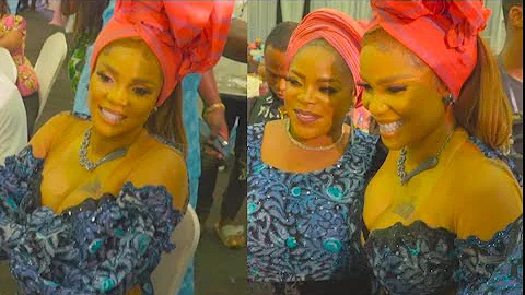 Check Out Iyabo Ojo's Gorgeous Outfit That got People Staring At Her at Funsho Adeolu Mum's Burial