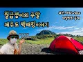 혼자떠난 제주도 백패킹 ㅣ 우연히 만난 최고의 전세비박지 ㅣ 바다뷰 백패킹 ㅣ バックパッカーhorahora
