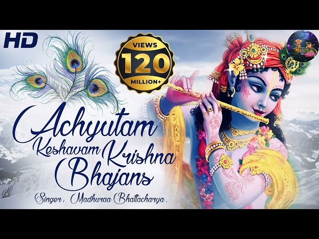 ACHYUTAM KESHAVAM KRISHNA DAMODARAM | VERY BEAUTIFUL SONG - POPULAR KRISHNA BHAJAN ( FULL SONG ) class=
