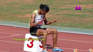 4x100m Relay  Women New Record  in All India Inter University Athletics  Championships2018