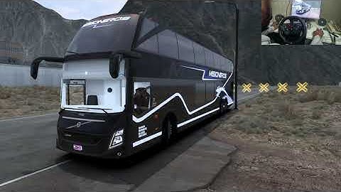 Volvo Double Decker Bus on the World’s Most Dangerous & Narrow Off-Road Tracks | ATS Logitech G29