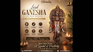 🏡 Beautiful Ganpati Wall Decor for Home Entrance & Pooja Room | Homebiq #homedecor #spiritualdecor