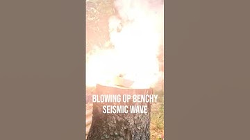 Blowing Up Benchy With The Seismic Wave Firecracker #3dprinting #blowup