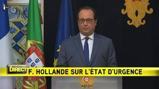 François Hollande se dit "ouvert" à prolonger pour six mois l'état d'urgence