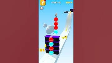 Stack Rider Level-25 | All level Gameplay #Short #Coriander Gaming