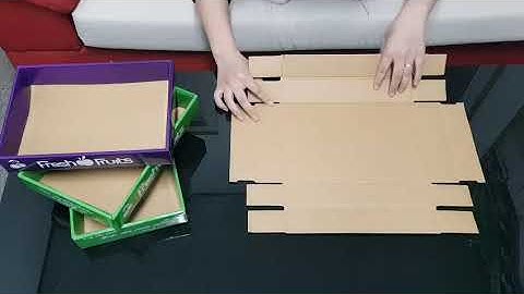 Hướng dẫn gấp hộp giấy đựng trái cây Bao bì Tân Phát