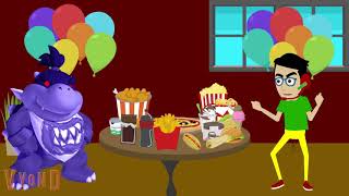 Dark Void Bowser Jr. Destroys Sid James Birthday Cake With A Voidgrounded