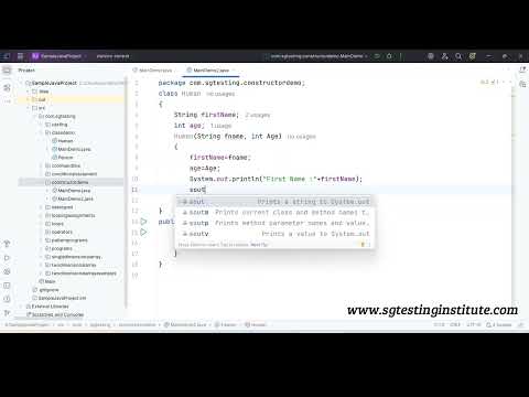 Core Java OOPS Part - 04 | Constructor in Java | Parametrized Constructor