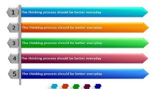 Powerpoint presentation-5 steps simple and attractive powerpoint slide