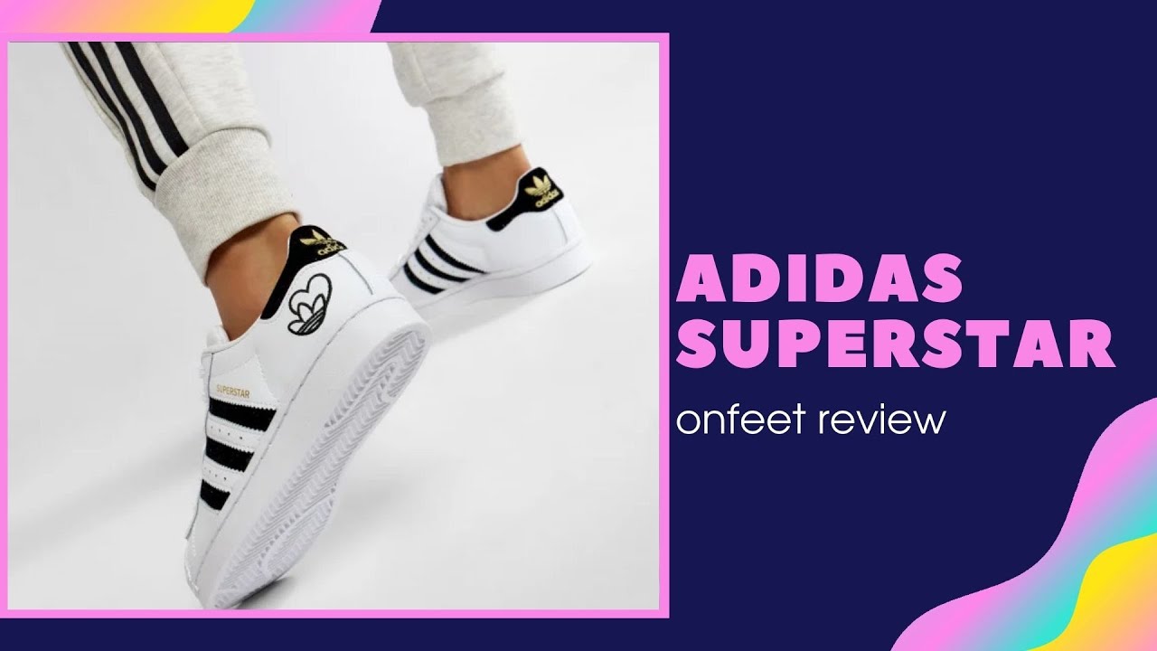 Adidas Superstar FY4755 (White-Black) Onfeet Review | sneakers.by - YouTube