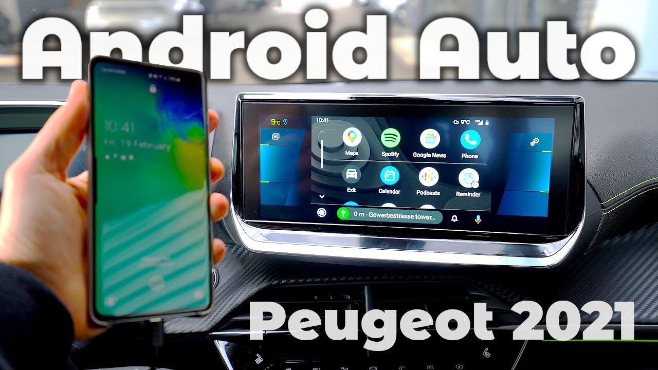 New Peugeot Android Auto Multimedia System 2021 