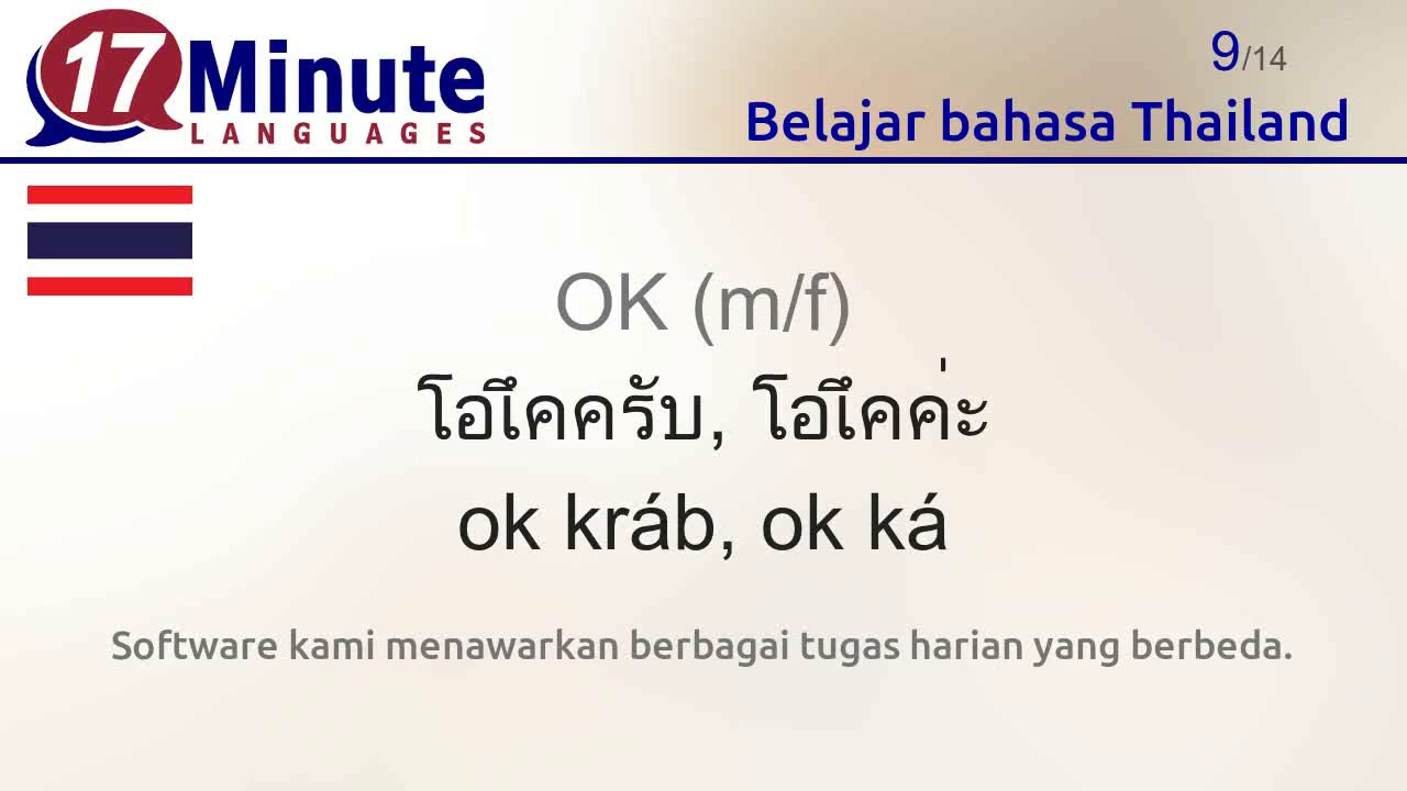 Bahasa thailand ke bahasa melayu