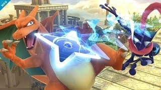 Mega Charizard, Lucario, and Greninja In Smash Bros Wii U   3DS