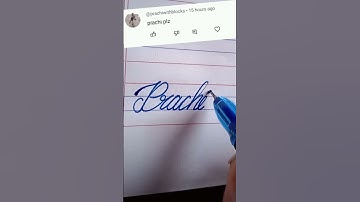 Prachi beautiful name write in cursive writing #cursive#writing#shorts