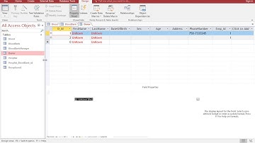 Create Database With Access 2016 (tutorial 3)