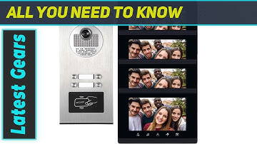 Upgrade 4 Units Apartment Intercom System | Best Touch Monitor Video Door Phone Kits