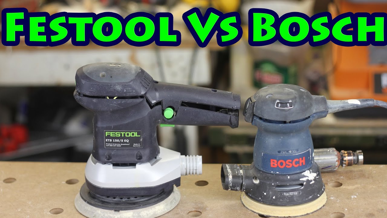 Bosch vs Festool Random Orbital Sander, a teardown