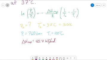 2 Point Clausius Clapeyron Equation (Chapter 12)