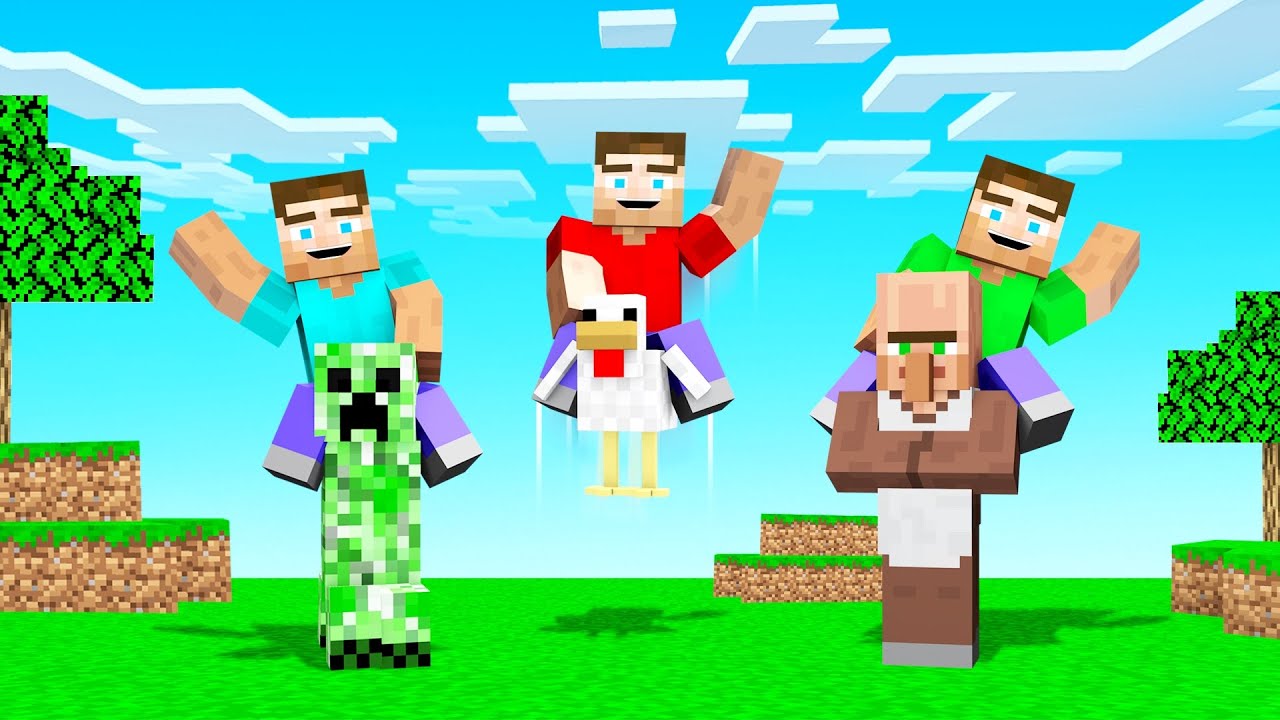 MINECRAFT But You Can RIDE ANYTHING! (ULTIMATE SADDLE)