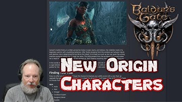 New Origin Characters Announced - Baldur