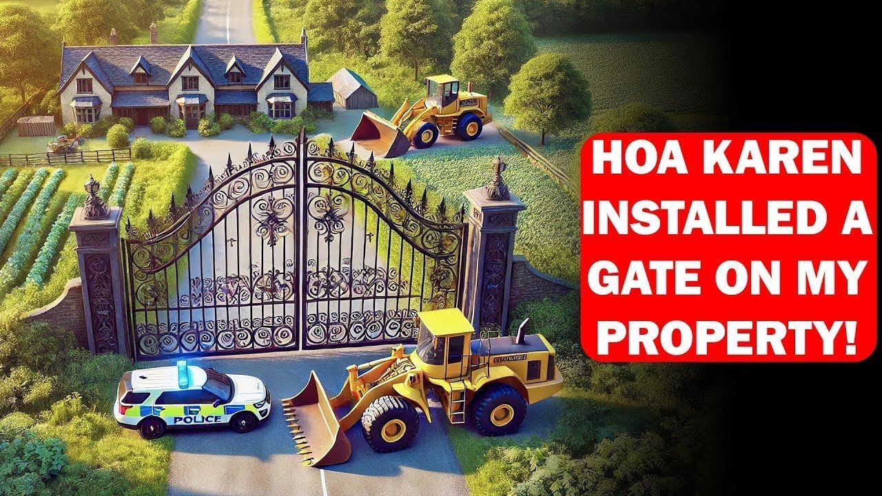 HOA Karen put a gate at the entrance to my house and told me to pay for entry! I tore down the ga