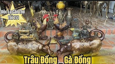 💥💥 Trâu Đồng Pháp Lam _ Ga Bằng Đồng _ Bàn Ủi Con Gà. Tối 7/1 #độclạcầnthơ #đồcổ #đồcổxưa #cổvật