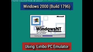 Windows 2000 (Build 1796) Limbo PC Emulator