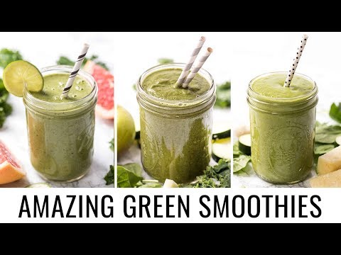 3 AMAZING GREEN SMOOTHIE RECIPS 💚with hidden veggies