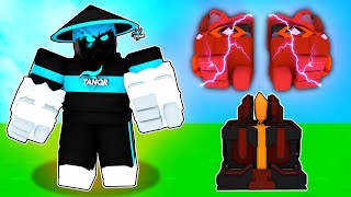 Crafting New MYTHICAL GAUNTLETS in Roblox Bedwars..