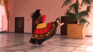 Video thumbnail of "цыганский танец. Хореография Алии Нурмухаметовой"