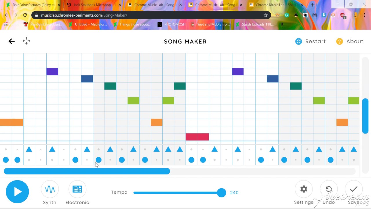 MEGALOVANIA ON GOOGLE SONG MAKER HECK YEAH - YouTube