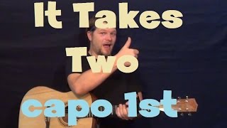 It Takes Two (Katy Perry) Easy Guitar Lesson How to Play Tutorial Capo 1st Fret