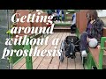 Using My Wheelchair & Freewheel On The Farm (AK Amputee)