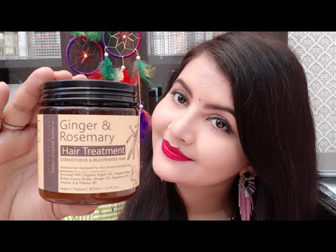 Hair spa at home | Bella vita Ginger & rosemary hair treatment mask review |  RARA