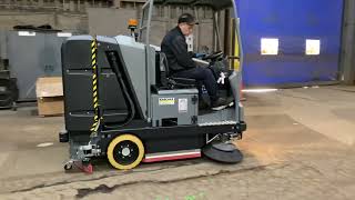 Have you ever seen a scrubber dry sweep like this? Karcher B 300 RI Industrial SweeperScrubber