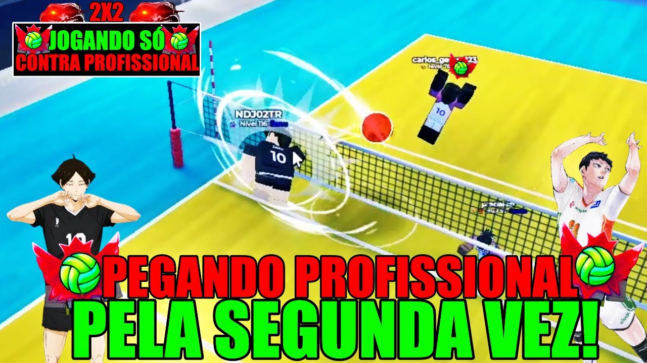 PEGAR PROFISSIONAL NO 2X2 FICOU MUITO FÁCIL! VOLLEYBALL LEGENS!! ENFRENTANDO APENAS PROFISSIONAL!