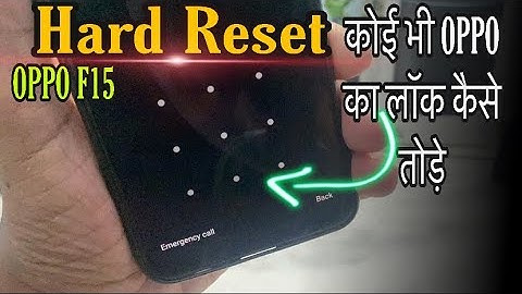 Hard Reset Oppo F15 Cph1909 Remove Screen Lock Without Box
