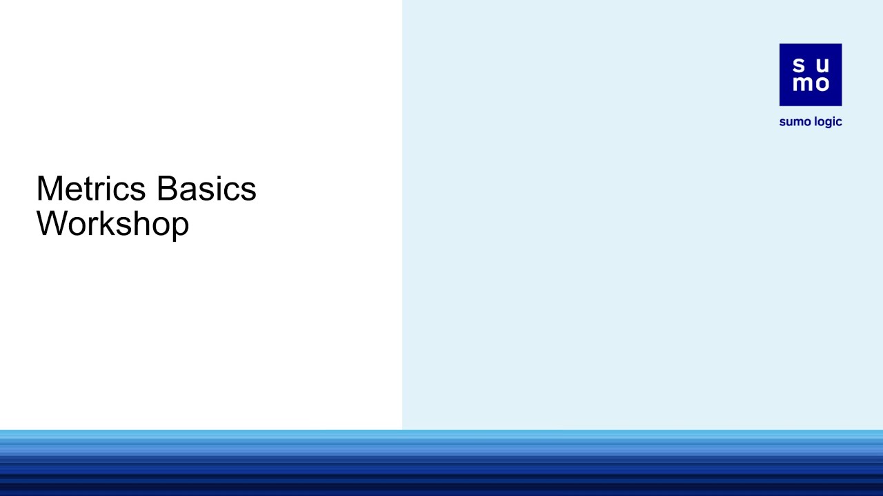 Sumo Logic - Metrics Basics Workshop - YouTube