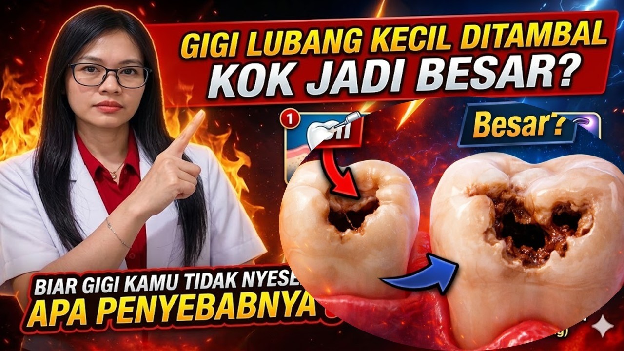 Gigi berlubang kecil, ditambal di dokter gigi kok jadi besar?