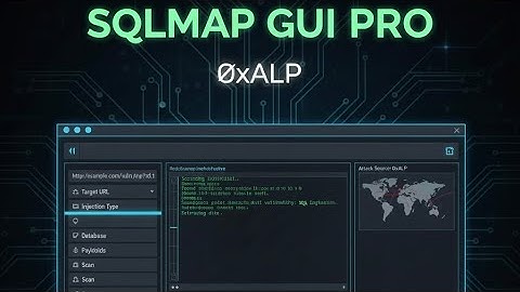 SQLMap GUI Coded by @0xa1p - Modern Interface for Advanced Security Testing.