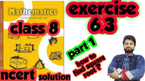 class 8 ncert math solution exercise 6.3 | part 1| square root | bsc | @BrahmdevSharmaClasses