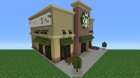 Minecraft Tutorial: How To Make A Starbucks
