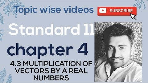 NCERT Physics class 11 chapter 4 4.3 MULTIPLICATION OF VECTORS BY A REAL NUMBERS