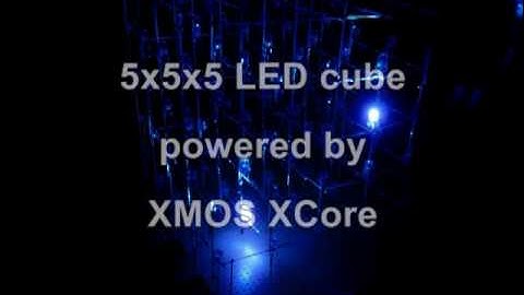 LED cube powered by XMOS XCore