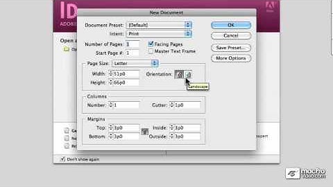 InDesign CS5 101: Core InDesign CS5 101 - 3 Setting Up A New Document